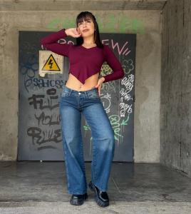 Wide Leg Tiro bajo