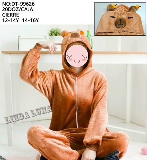 Entero Importado Capibara Juvenil - Marca Linda Luna - Imagen 1