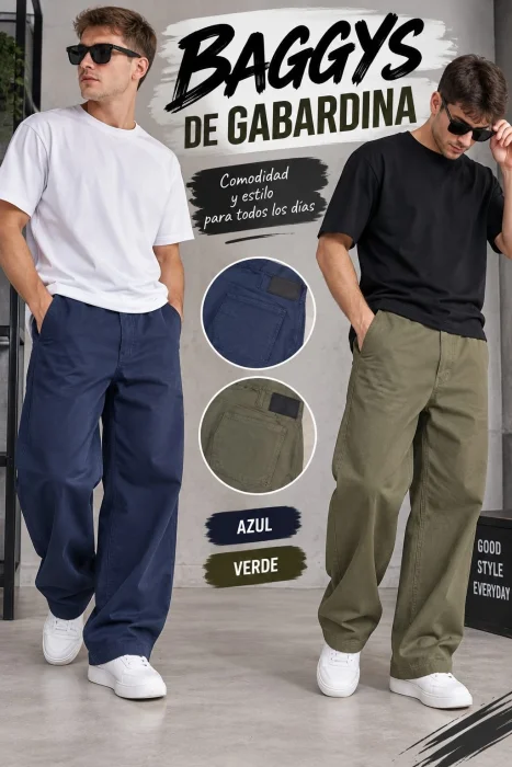 Baggys de Gabardina