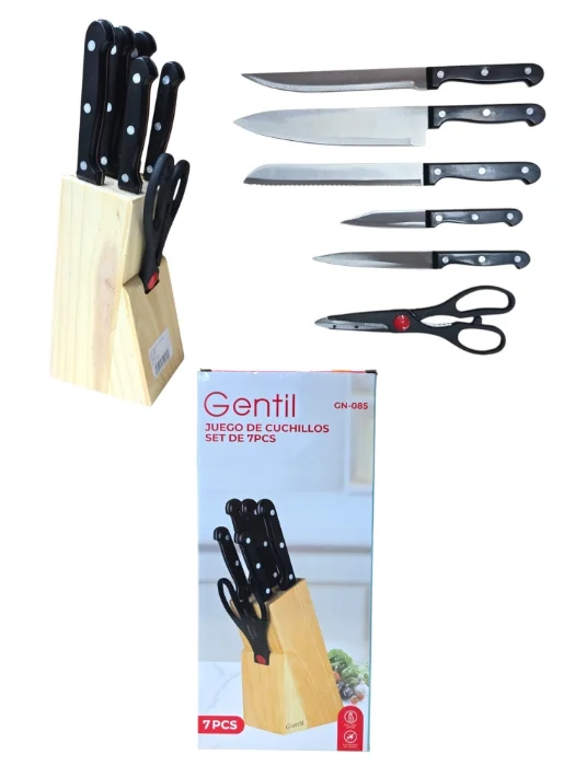 Juegos Cuchillos 7 Pcs Gentil (gn-0085)