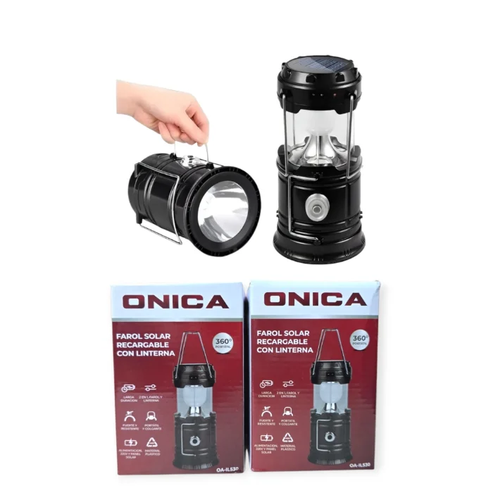 Farol Solar Linterna Recargable (oa-il530)