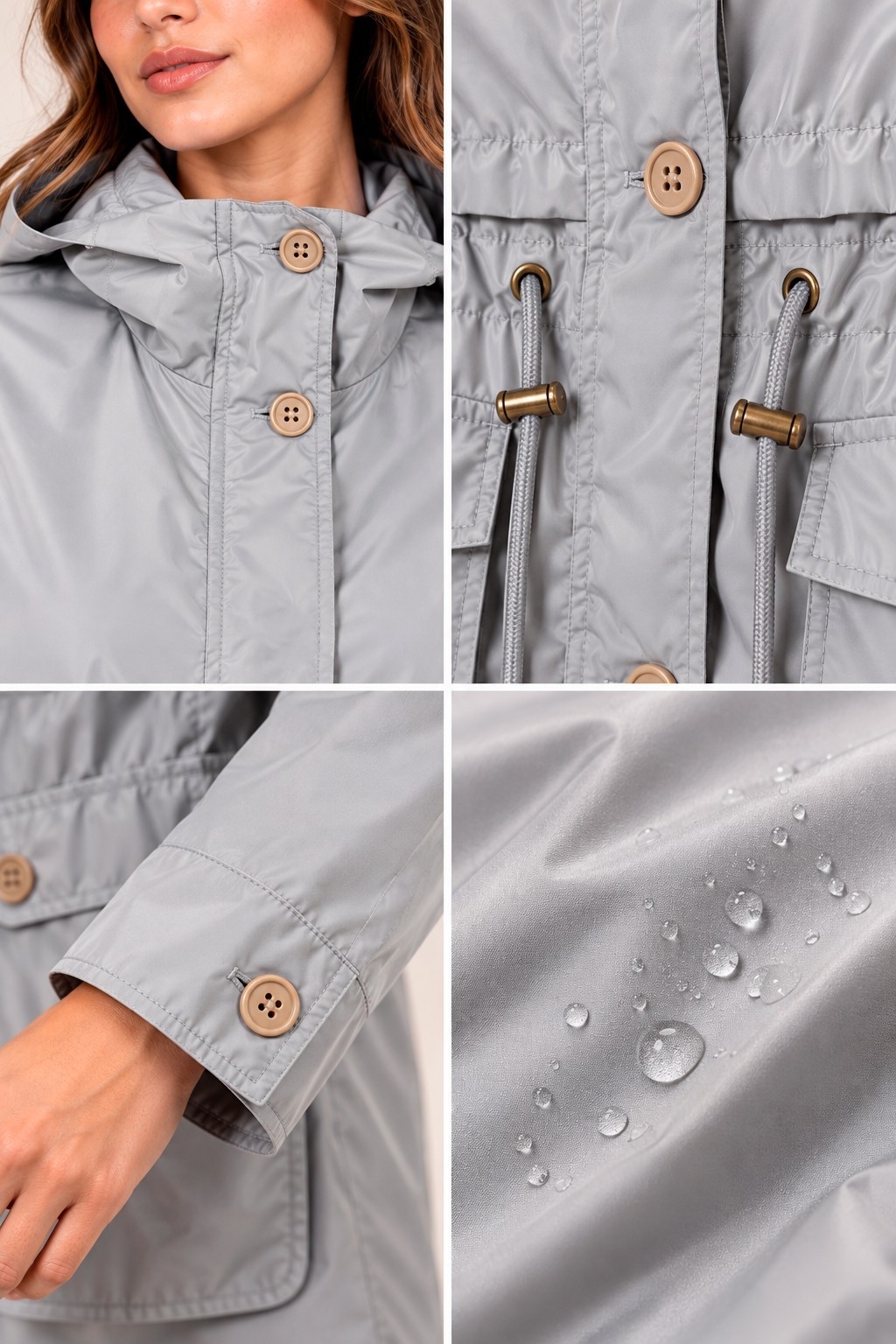 Parka "amber" Impermeable C/forro - Imagen 4