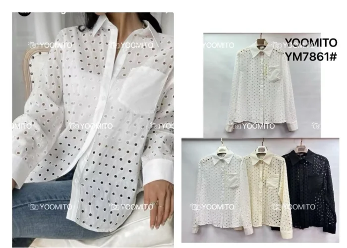 Camisas Broderi Talle Normal