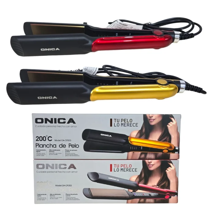 Plancha Cabello Profesional Onica C/regular Temperatura (oa-cp203)