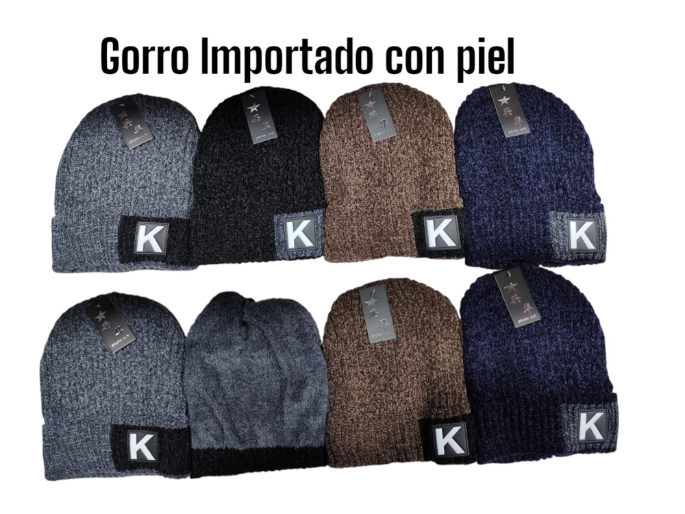 Gorros Importados con Piel - Imagen 2