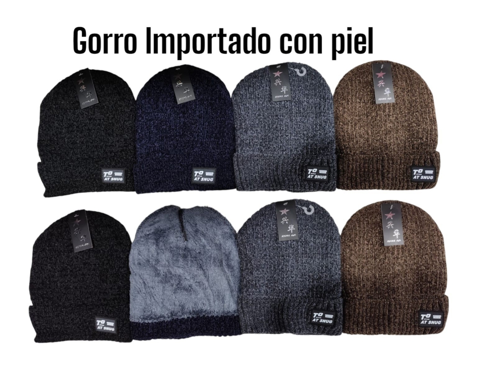 Gorros Importados con Piel - Imagen 4