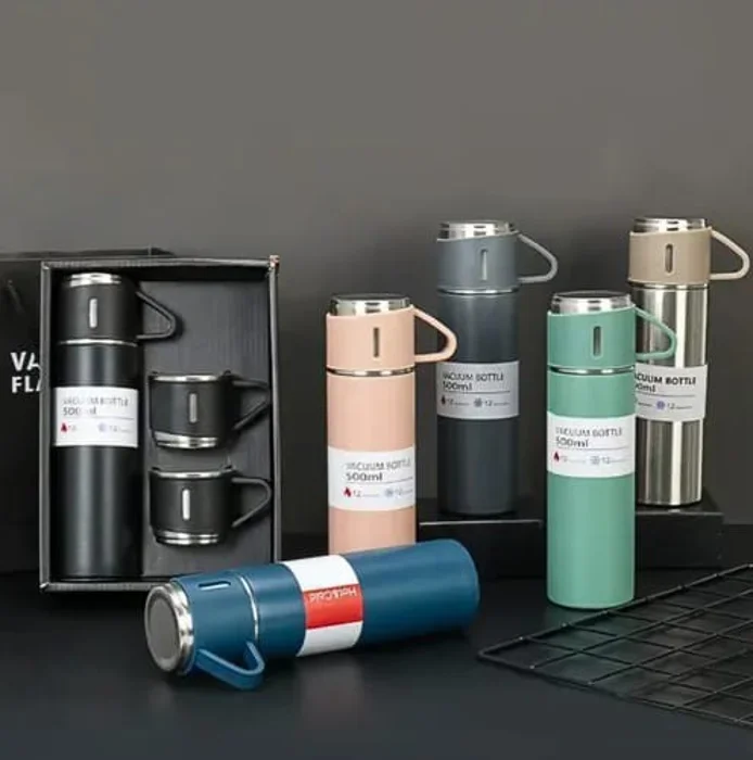 Set Termo 500ml + 3 Tacitas