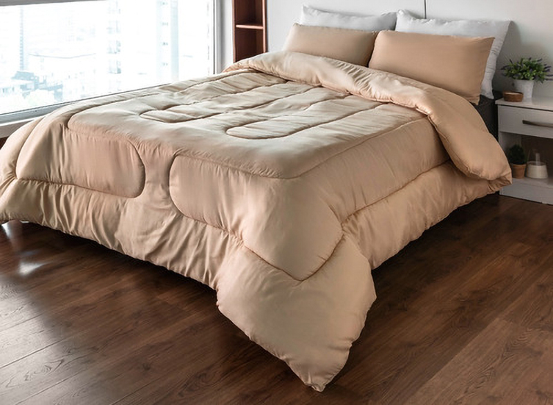 Acolchado Queen Doble Faz Reversible Mícrofibra - acolchado%20beige-beige.jpg