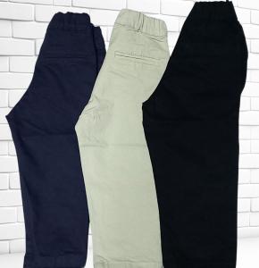 Pantalón Bolsillo Chino de Gabardina Elastizado de Bebé