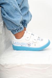 Zapatillas Labubu Infantil Nena Abrojo Urbanas Eco Cuero Blancas Diseños Colores - Miniatura 2