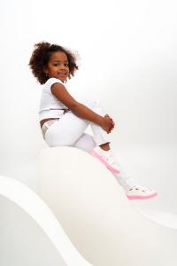Zapatillas Labubu Infantil Nena Abrojo Urbanas Eco Cuero Blancas Diseños Colores - Miniatura 8