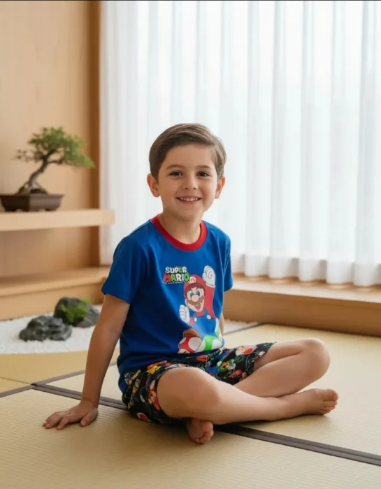 Pijama Mario Bross con Brillo
