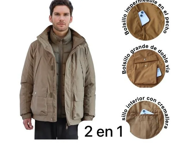 Campera 2 en 1 Impermeable