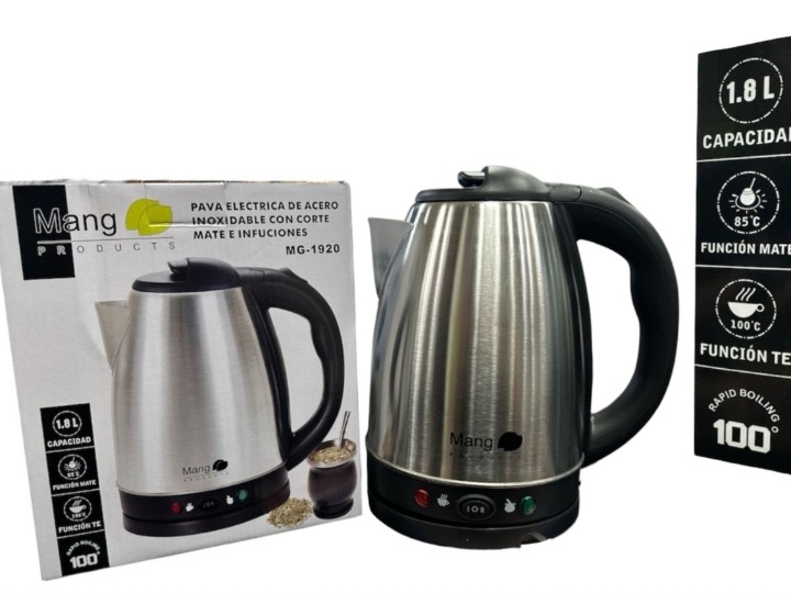 Pava Electrica 1.8l con Corte Acero Inoxidable - Imagen 1