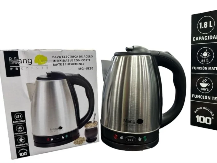 Pava Electrica 1.8l con Corte Acero Inoxidable