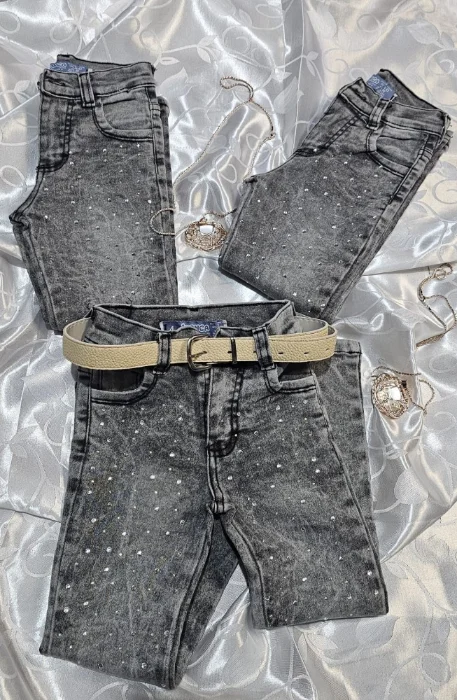 Skiny Gris C/brillos Nena