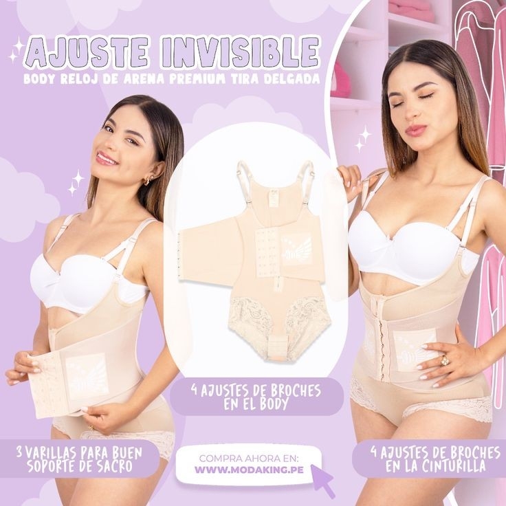 Body Faja Premium Broche - Modaking Perú - Imagen 2