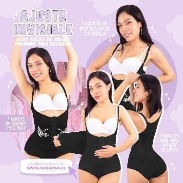 Body Faja Premium Broche - Modaking Perú - Imagen 3