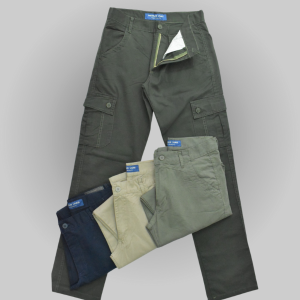 Pantalones Cargo Clásicos de Gabardina - Miniatura 4