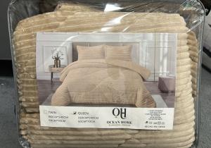 Edredón Acanalado con Corderito 11/2 C/ Funda de Almohada - Miniatura 2