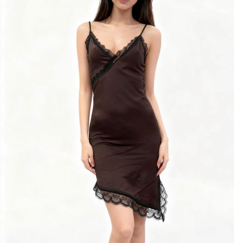 Vestido con Puntilla  en Laycra