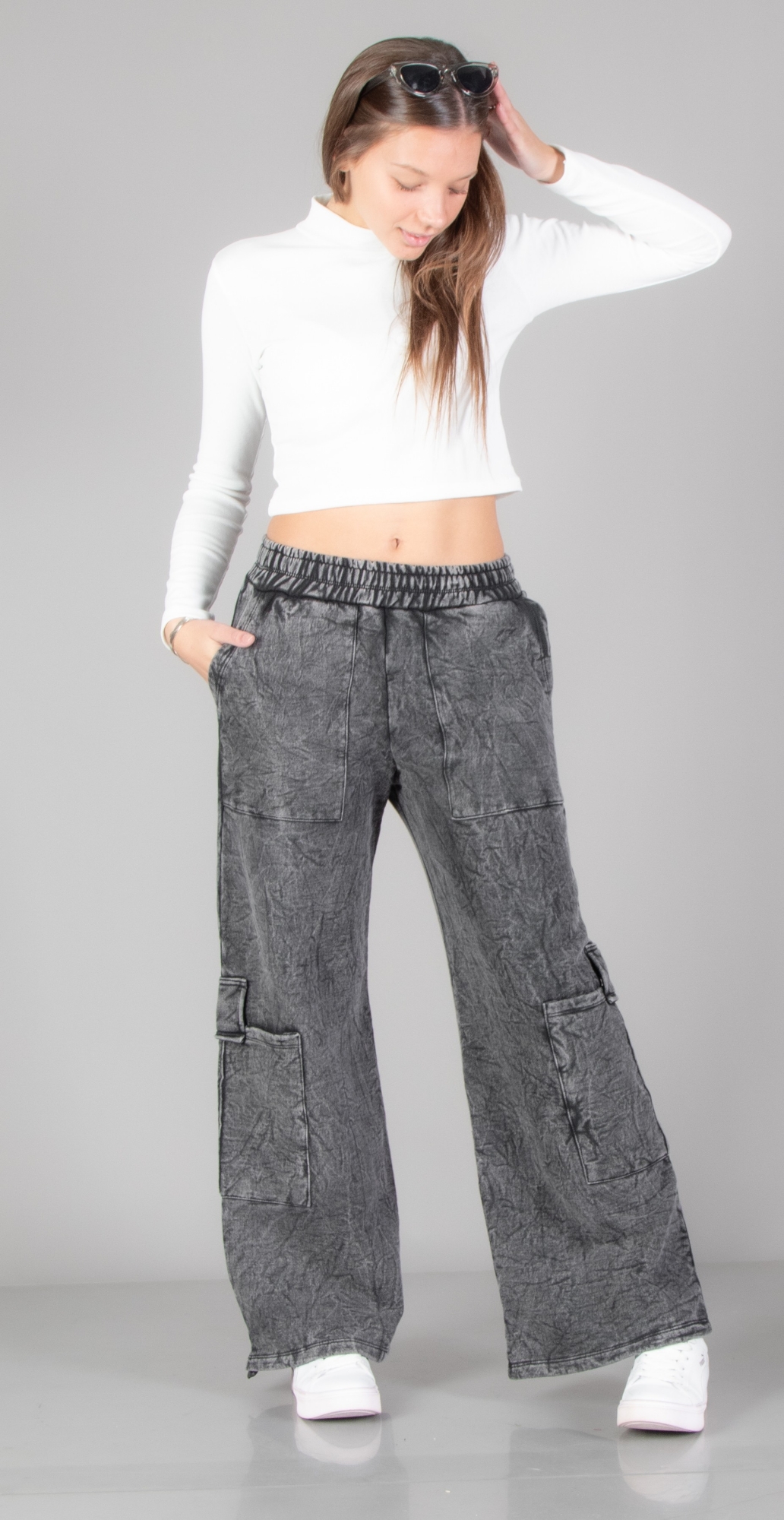 Jogger Palazo Cargo 2 en 1 Talle 1 al 5 - Imagen 3