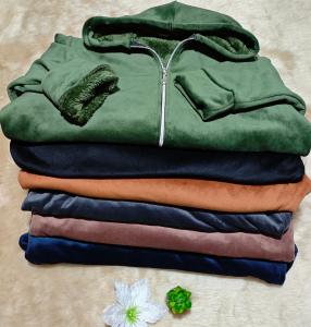 Campera Especial de Plush Bifaz con Piel - Miniatura 2
