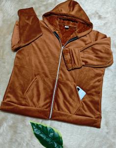Campera Especial de Plush Bifaz con Piel - Miniatura 4