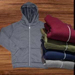 Campera Jersey  con  Piel