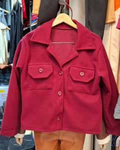 Camisaco de Paño con Botones al Tono - Miniatura 2