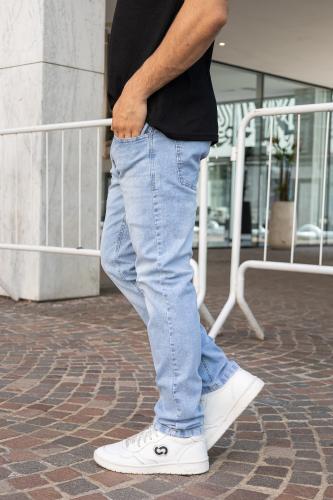 Pantalon Semi Chupin Celeste - Miniatura 2