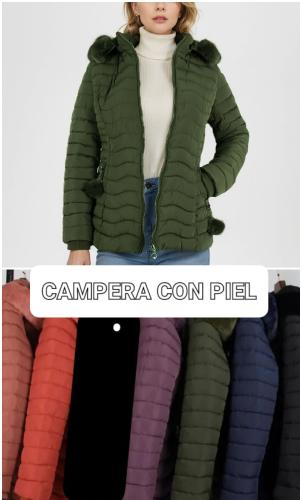 Campera con Piel  Especial - Miniatura 2