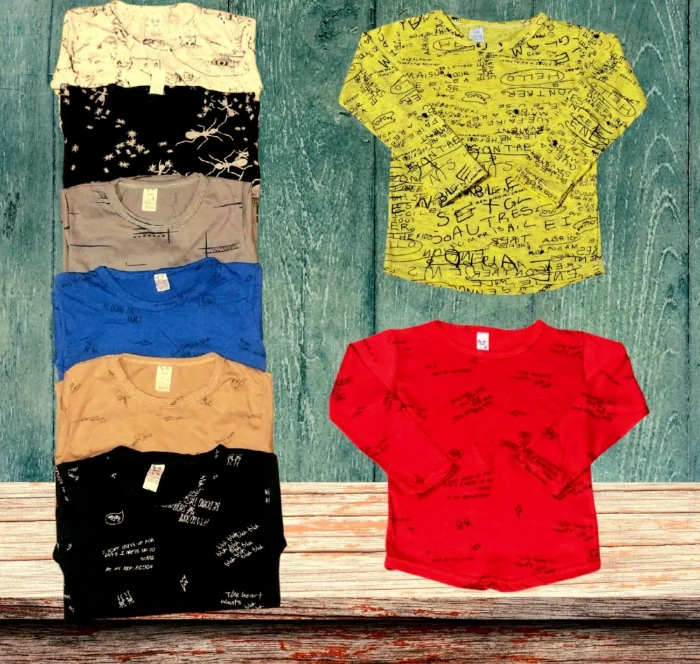Remera Nene Algodon Peinado Estampado