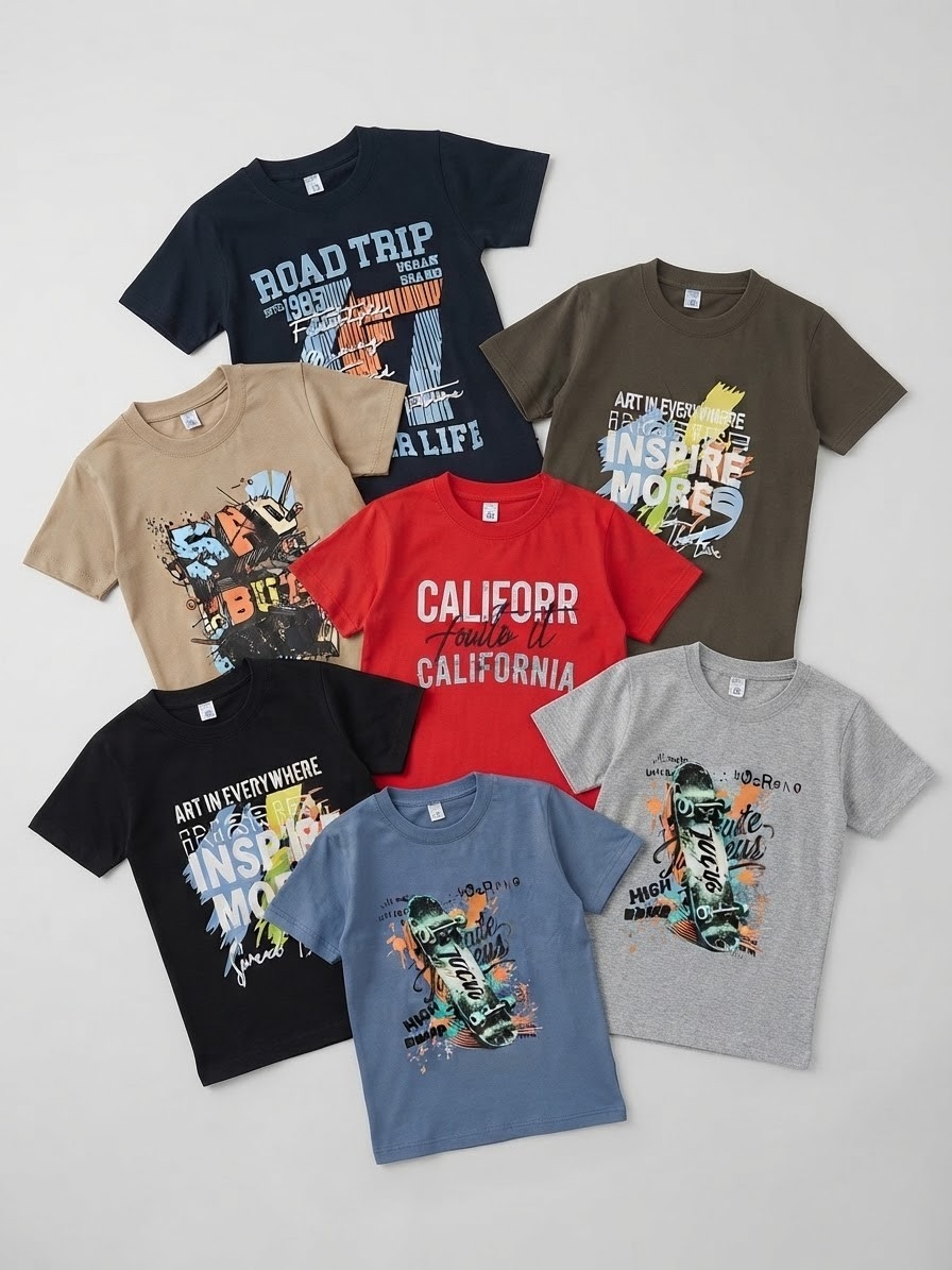 Remeras Algodón Estampadas de Niño - Imagen 2