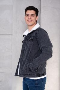 Campera Jeans con Corderito Hombre(gris) - Miniatura 5