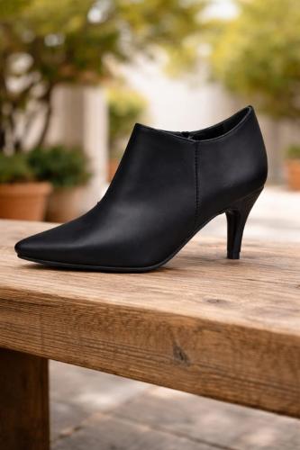 Art Queen Botineta Taco Fino 6cm Negro - Miniatura 1