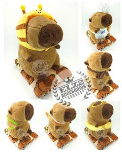 Peluche con Manta Estampada de Capibara 38 Cm Aprox