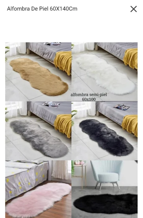 Variedad de Alfombras Nórdicas de Piel
