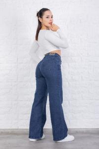Wide Leg Azul Elastizado - Miniatura 3