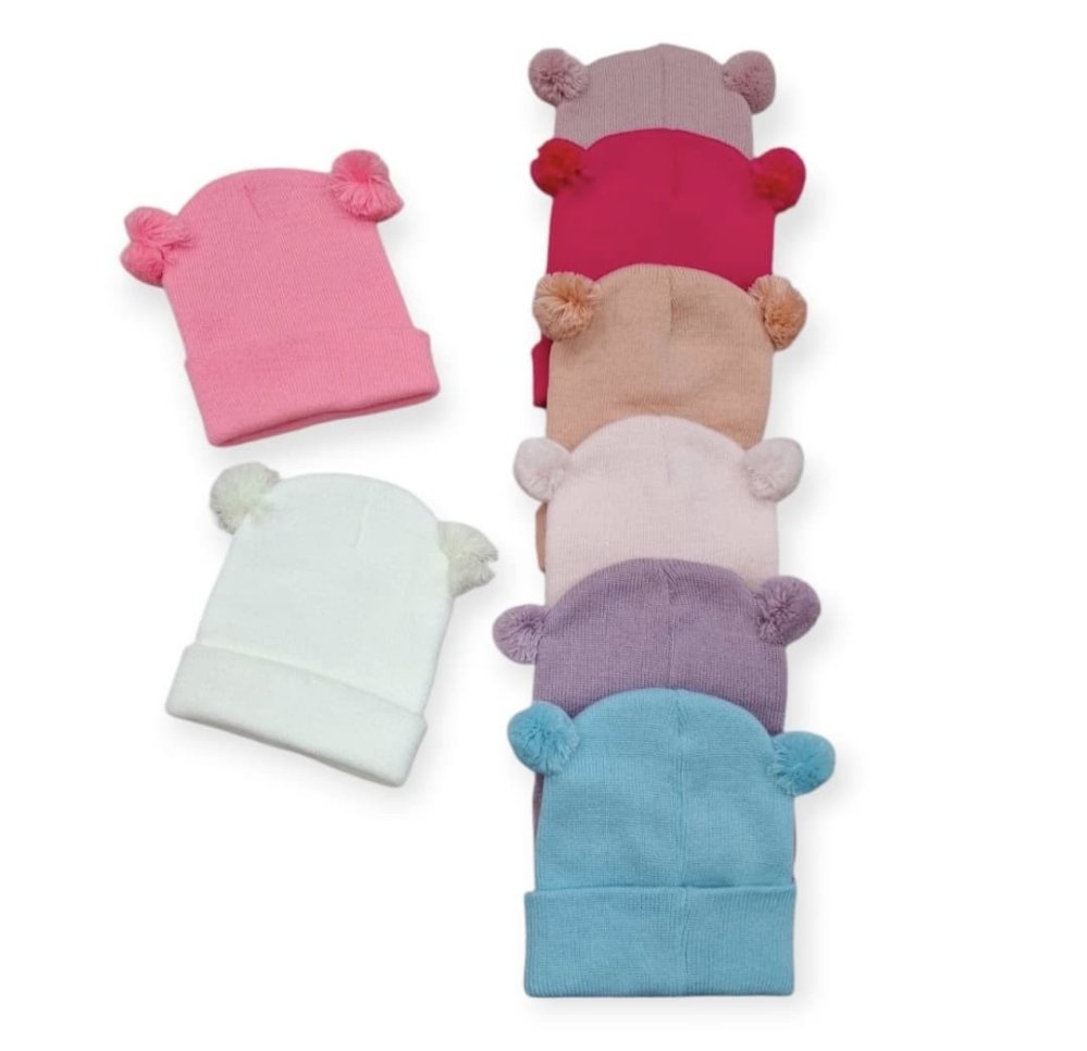 Gorro Lana Pompom - Imagen 1