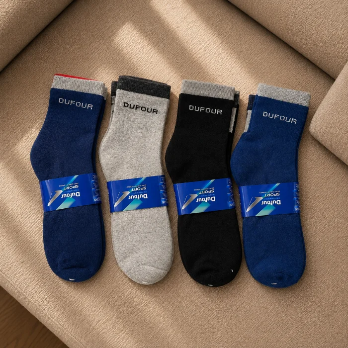 Medias Tenis Dufour con Toalla 2 Articulos