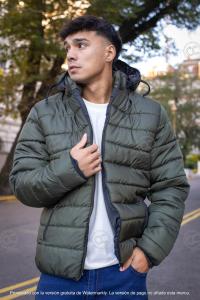 Salvador - Campera Inflable Verde