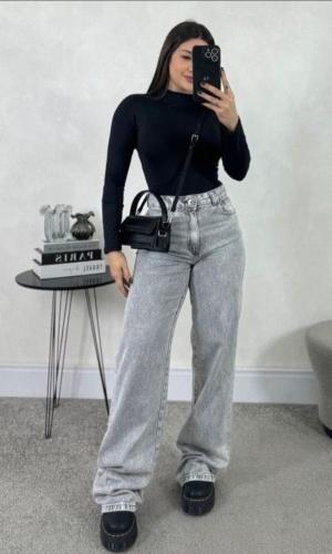 Wide Leg  Gris Arenado