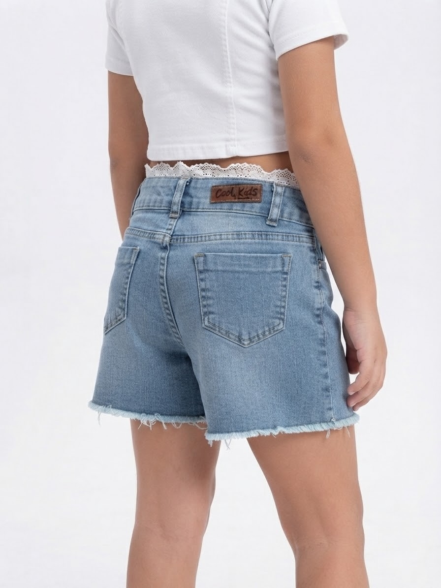 Short Pollera C/puntilla de Nena - Imagen 2