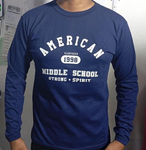 Camiseta Algodón Hombre Manga Larga Remera