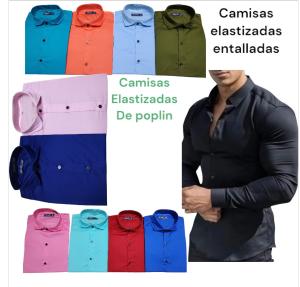 Camisas Elastizadas de Poplin Importado