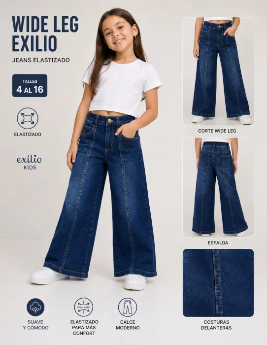 Wide Leg Recorte