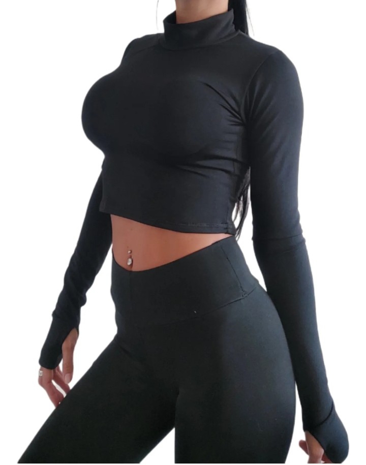 Top Térmico Manga Larga Lycra Deportivo - Imagen 2