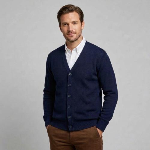 Cárdigan Tejido Lana para Hombre