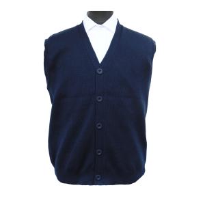 Cardigan sin Mangas Chaleco Tejido con Botones - Miniatura 2